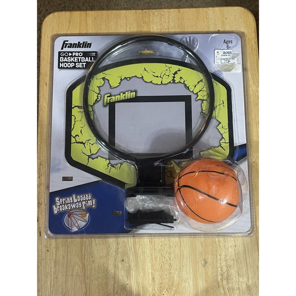 NEW - Franklin Sports Go‎ Pro Breakaway Basketball Hoop Set